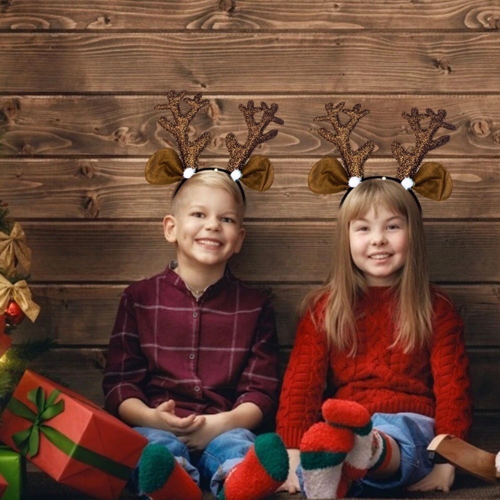 Sparkling Glitter Bambi deer antler headband - Picture 6 of 8